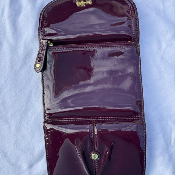 Coach Plum Patent Leather Purse and Matching Wallet #Z19605 - Picture 12 of 12